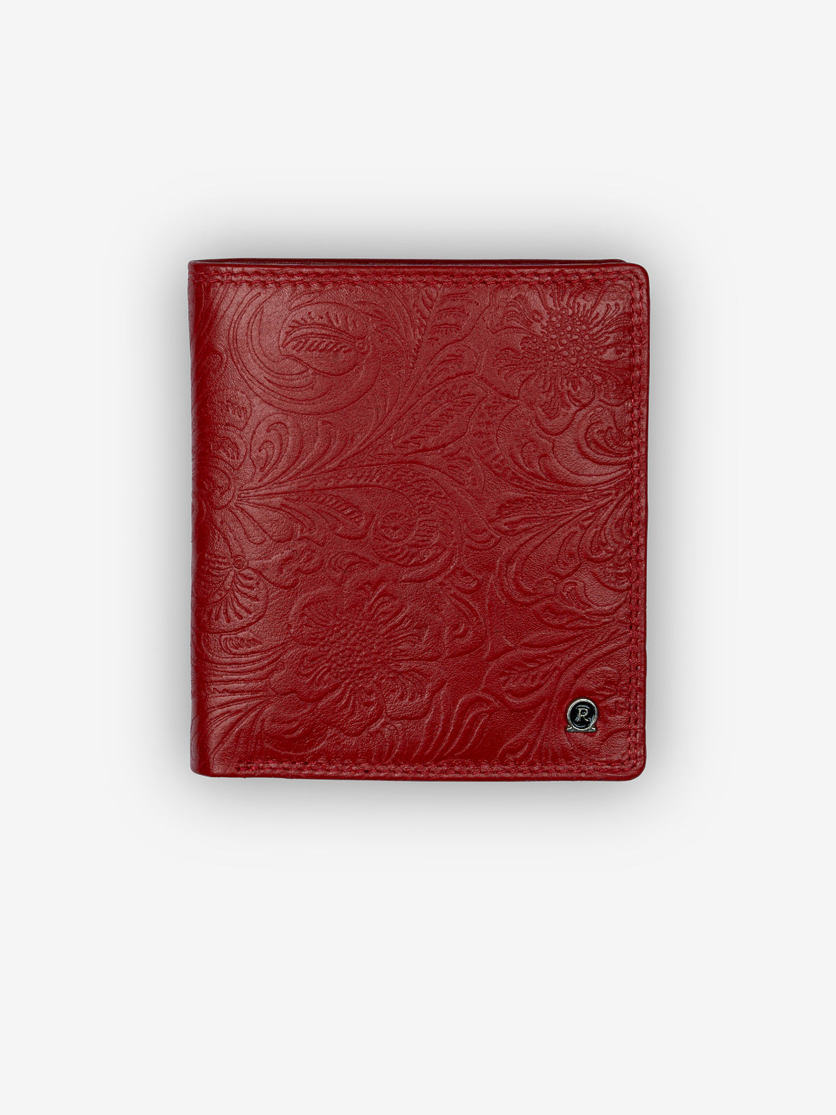 ROGNER Geldbörse Damen – Flower Print – Rot