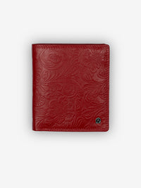 ROGNER Geldbörse Damen – Flower Print – Rot