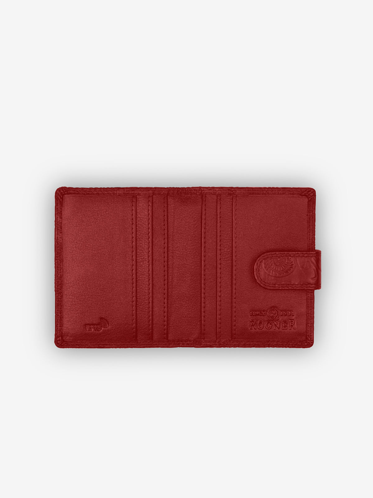 ROGNER  Kartenetui Damen - Flower Print – Rot