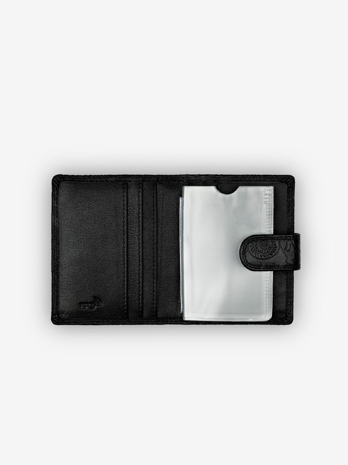 ROGNER  Kartenetui Damen - Flower Print – Schwarz
