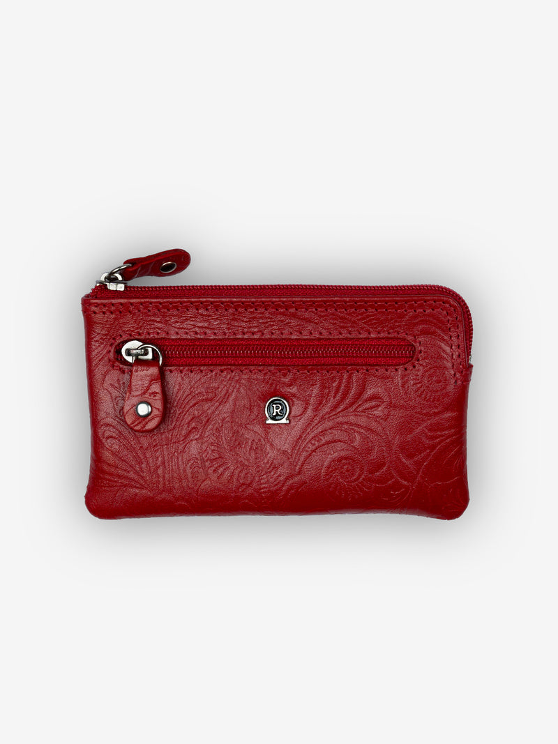ROGNER Schlüsseltasche - Flower Print – Rot