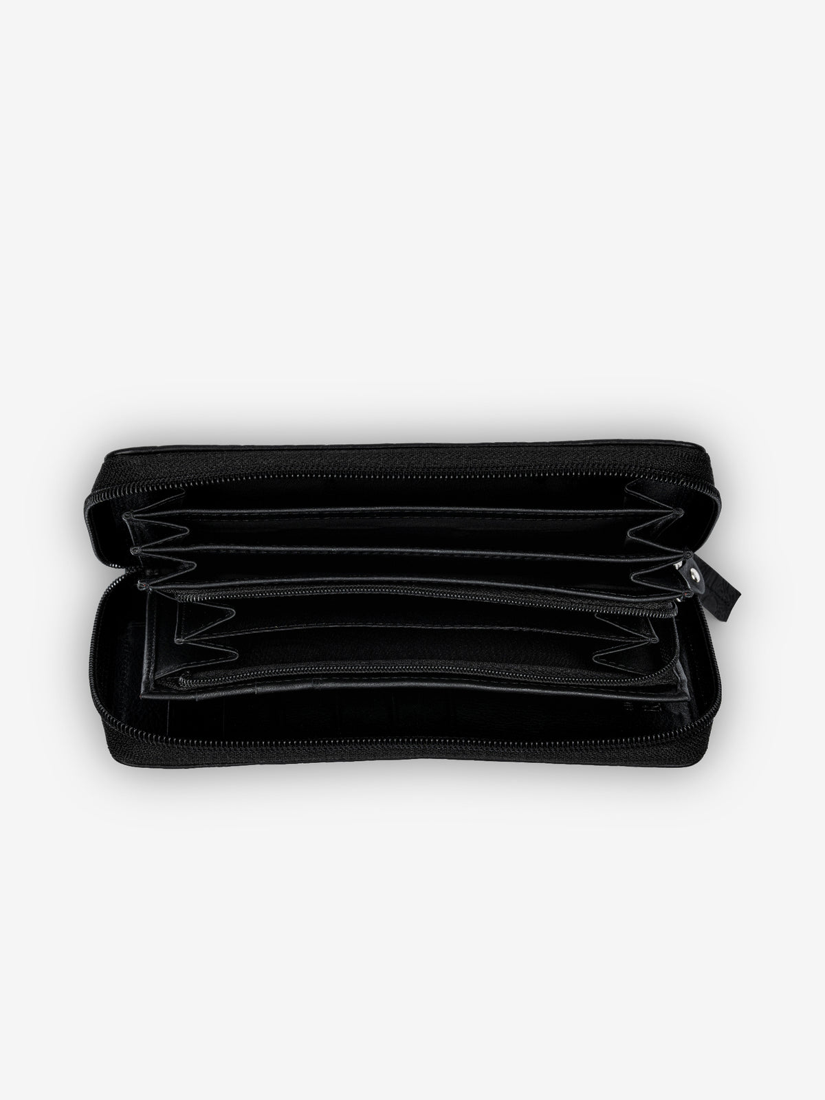 Rogner Damen Zippbörse – Flower Print – Schwarz