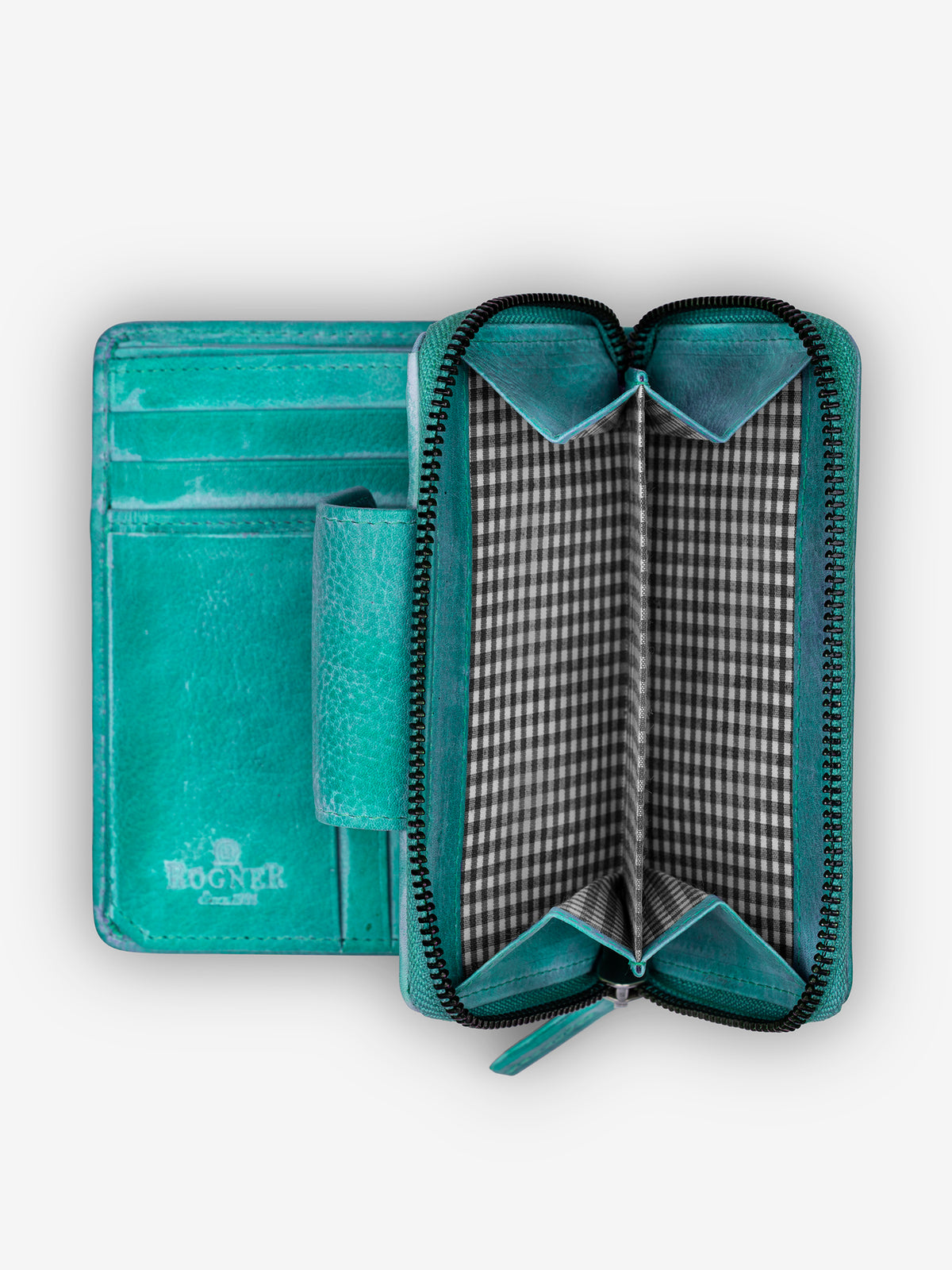 ROGNER Klassische Damenbörse – Blau