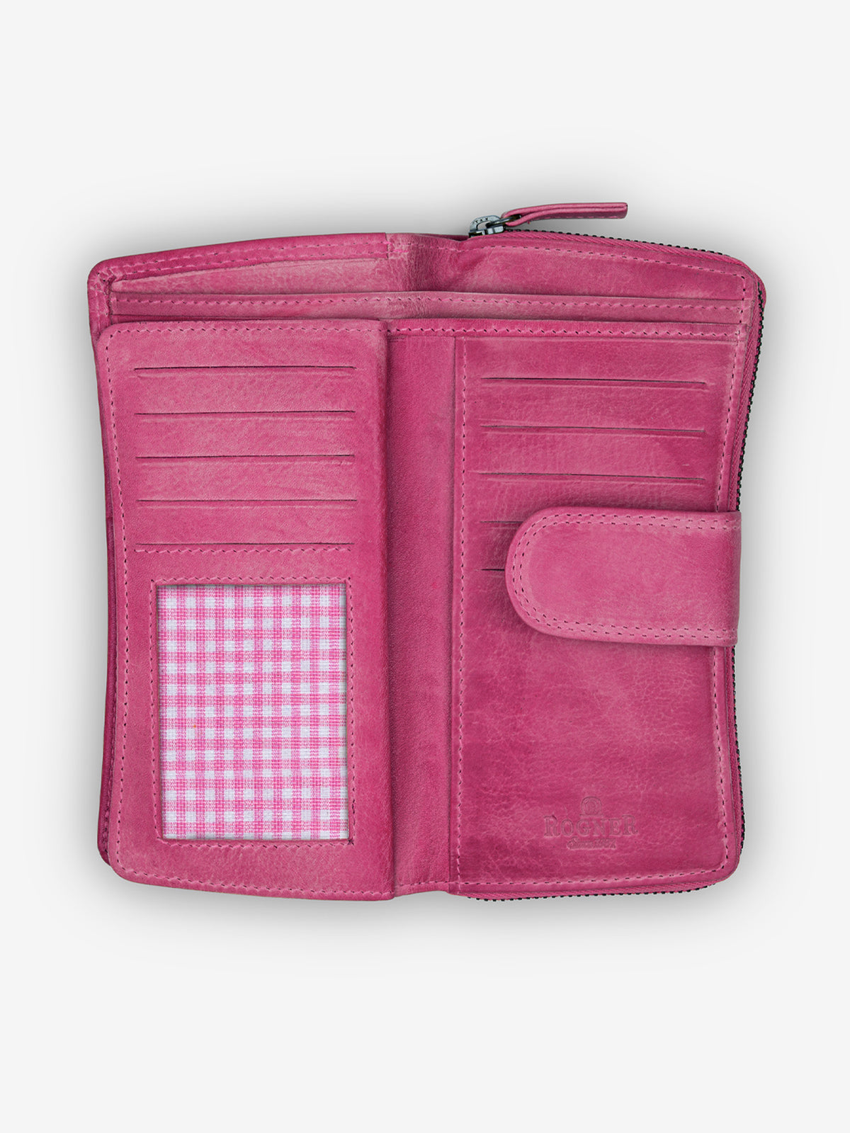ROGNER „Soft Touch“ – Premium Damenportemonnaie – Pink