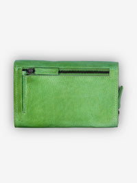 ROGNER „Washed Series“ – Damen Lederbörse – Grün
