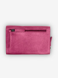 ROGNER „Washed Series“ – Damen Lederbörse – Pink