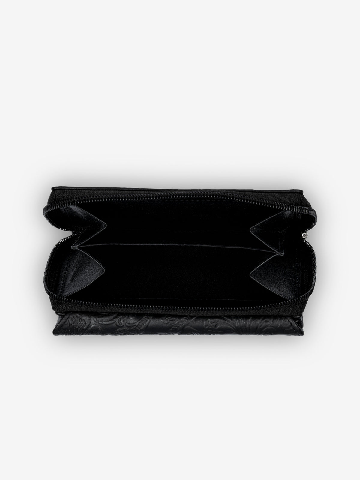 ROGNER Damen Portemonnaie - Flower Print – Schwarz