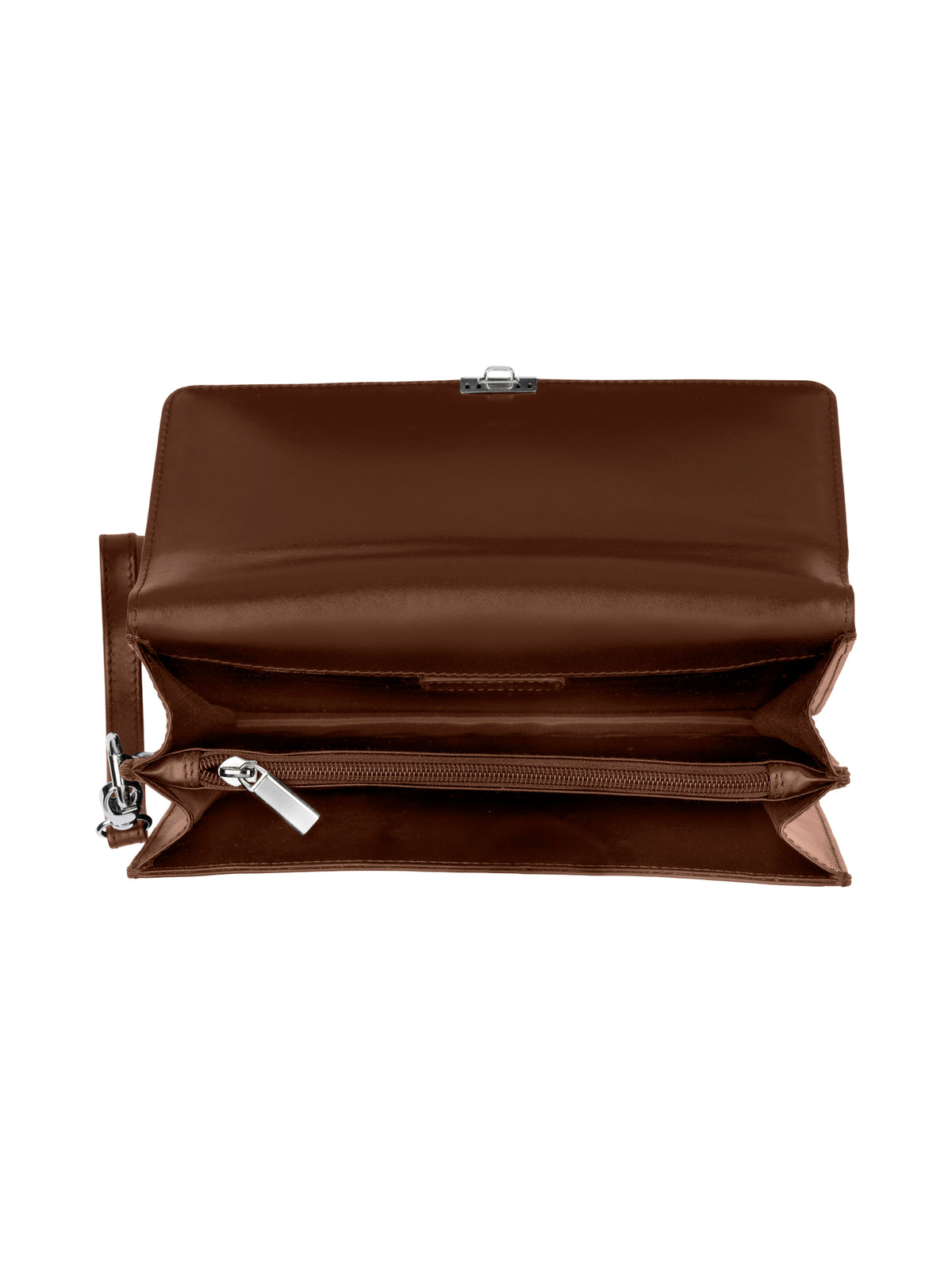 Rogner Herrenhandtasche aus Leder – Kompakt & Abschließbar – Cognac