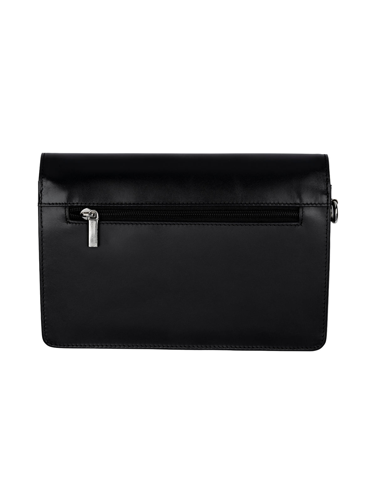 Rogner Herrenhandtasche aus Leder – Kompakt & Abschließbar – Schwarz