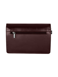 Rogner Herrenhandtasche aus Leder – Kompakt & Abschließbar – Bordeaux