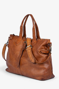 ROGNER – „La Sofia Grande“ Leder-Bag – Cognac