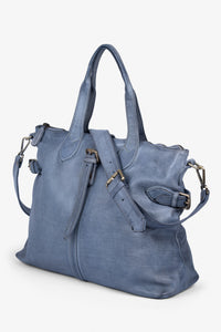 ROGNER – „La Sofia Grande“ Leder-Bag – Blau