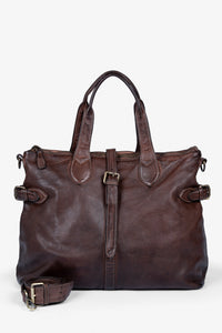 ROGNER – „La Sofia Grande“ Leder-Bag – Dunkelbraun