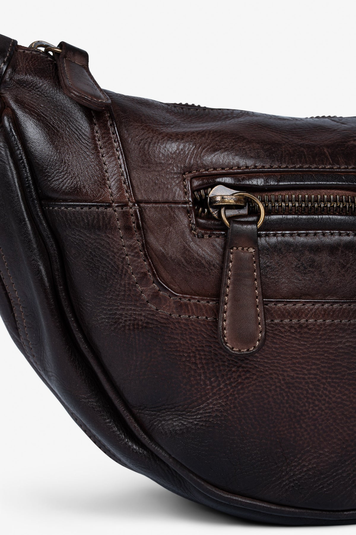 ROGNER „La Sofia“ – Kleine Premium-Ledertasche – Dunkelbraun