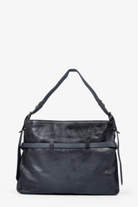 ROGNER “La Sofia” – Elegante Schultertasche aus Kalbsleder – Anthrazit