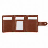 ROGNER ClickWallet in Braun – aufgeklappt