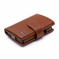 ROGNER ClickWallet in Braun – Klickmechanik
