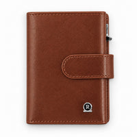 ROGNER ClickWallet in Braun – schräg von vorne