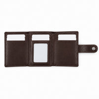 ROGNER ClickWallet in Dunkelbraun – aufgeklappt