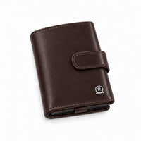 ROGNER ClickWallet in Dunkelbraun – von vorne